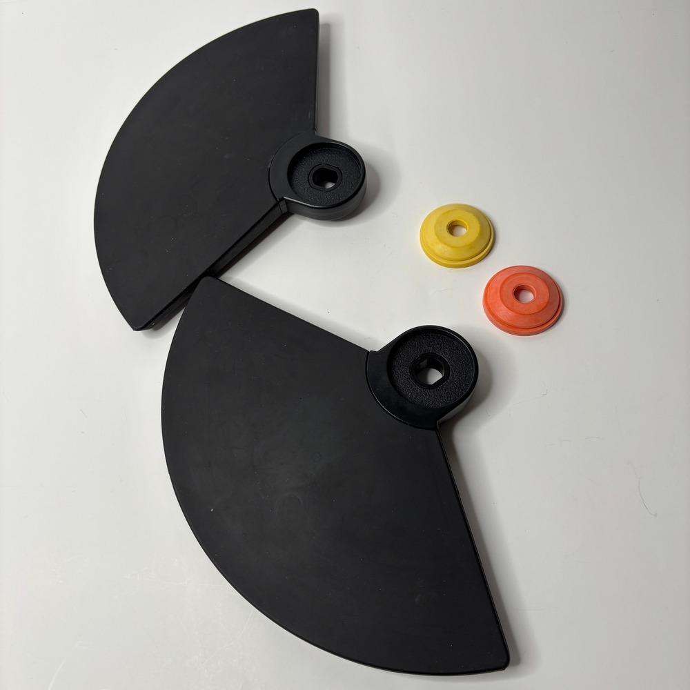 Rock Band Guitarβ Hero Drum Cymbal Pads Set of 2 with Yellow Orange Nut Inserts